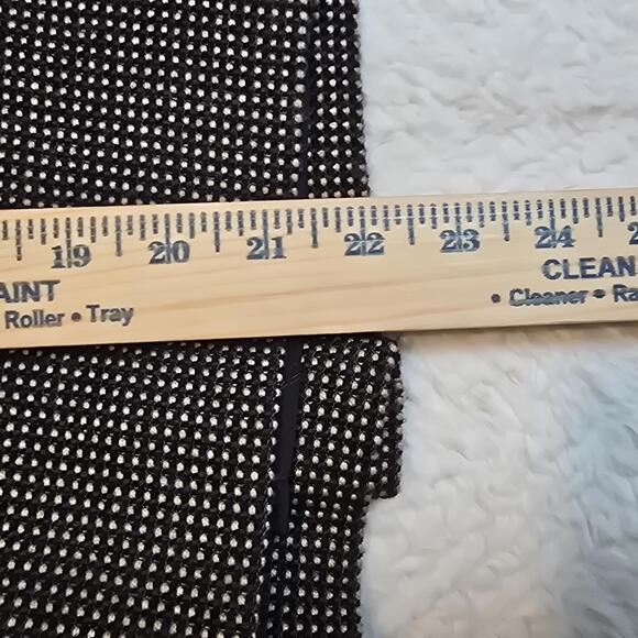 Ann Taylor 100% Virgin Wool Women's Brown&Tan Houndstooth Patterned Skirt Size 2 - Picture 9 of 9